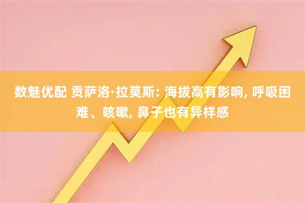 数魅优配 贡萨洛·拉莫斯: 海拔高有影响, 呼吸困难、咳嗽, 鼻子也有异样感
